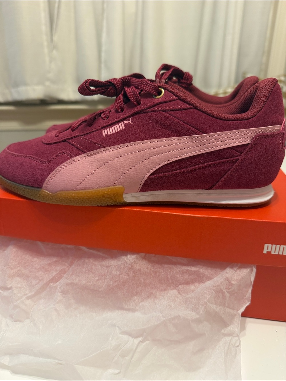 Puma Women's Burgundy Pink Sneakers